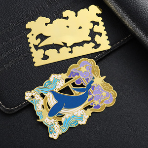 Marcapáginas de Metal de Latón Chapado en Oro Fundido a Presión, Personalizado OEM, Regalo Promocional de Viaje, Recuerdo, para Libros - Product Image 5