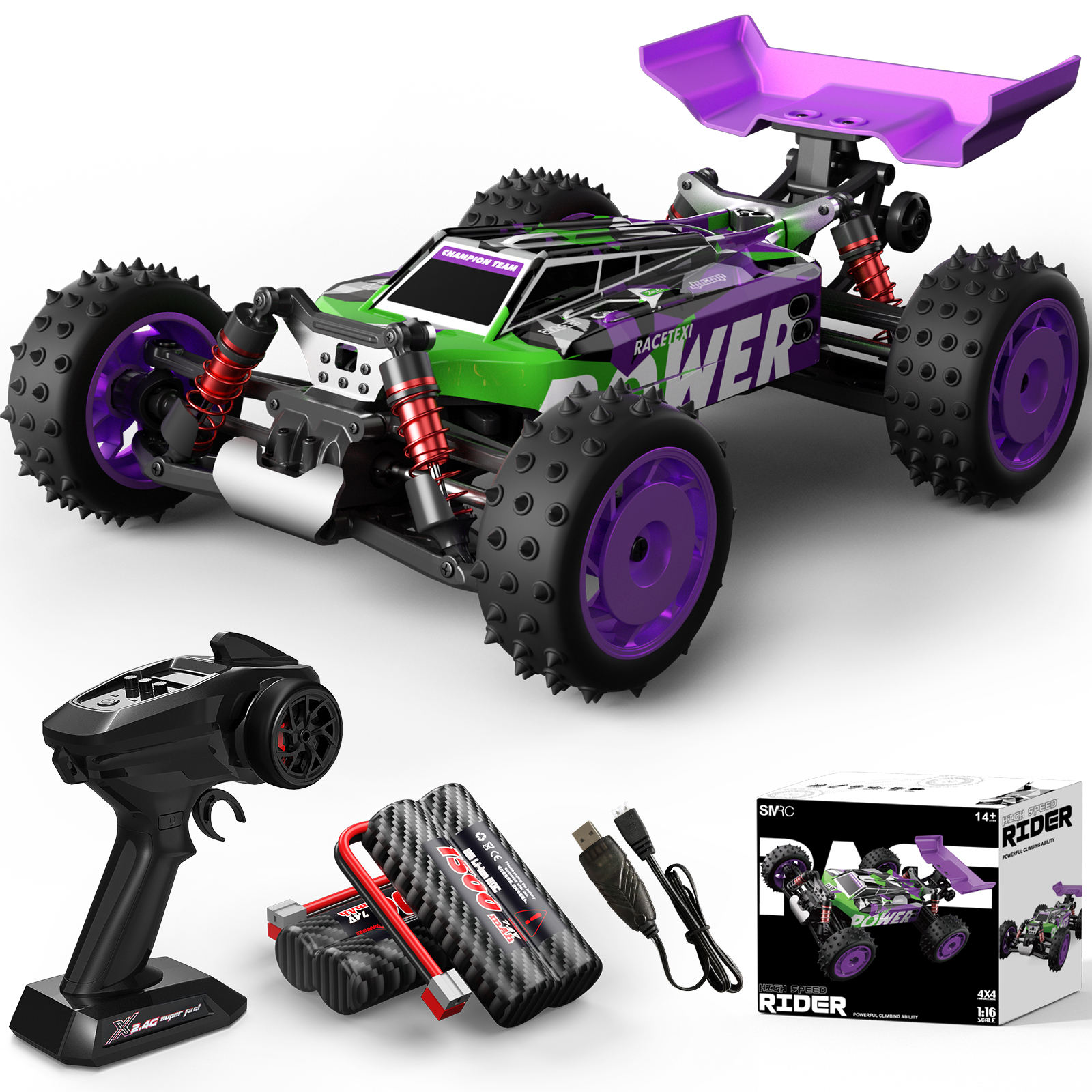 SMRC-S911-Violet-Vert (double batteries)