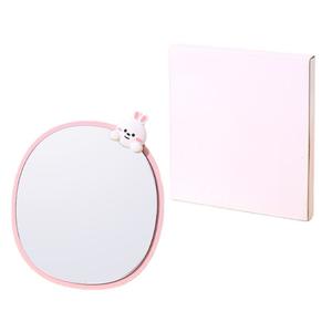 2025 carino 2 in1 metallo specchio da tavolo appendere cartone animato portatile coniglio orso decorazione animale specchio per il trucco - Product Image 6