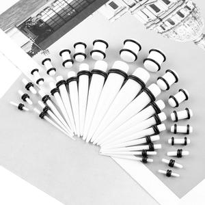 Zesen Fashion Designer 50 Peças Set Cone Brincos-Acrílico Piercing Jóias Canal <span class=keywords><strong>Taper</strong></span> <span class=keywords><strong>Ear</strong></span> Expansão - Product Image 5