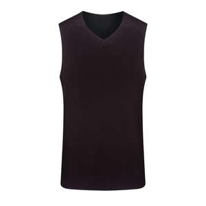 Оптовая продажа, дышащий Быстросохнущий Регулируемый сетчатый баскетбольный жилет с V-образным вырезом на заказ - Product Image 4