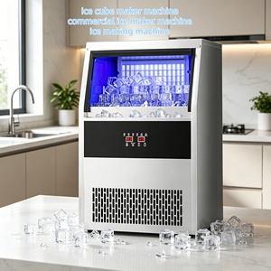 Máquina Comercial para Hacer Cubitos de Hielo con Compresor Resistente y Función de Limpieza Automática - Product Image 1