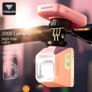 Lumière de vélo LED TOSUOD, ligne de coupure, lumière de voiture, phare suspendu pour la conduite nocturne, équipement de vélo de montagne - Product Image 2