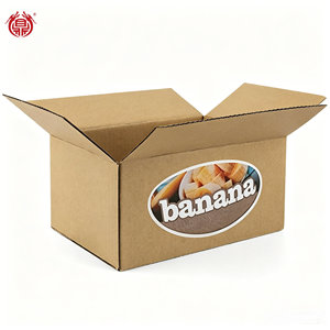 Boîte de <span class=keywords><strong>transport</strong></span> pour bananes en carton ondulé personnalisable avec doublure en papier nid d'abeille biodégradable, emballage robuste et écologique pour l'expédition de fruits en vrac - Product Image 1