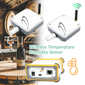 เซ็นเซอร์วัดอุณหภูมิและความชื้นแบบไร้สาย 2 ชุด พร้อมรีโมทคอนโทรล RF เซ็นเซอร์วัดอุณหภูมิและความชื้นแบบรีโมท - Product Image 1
