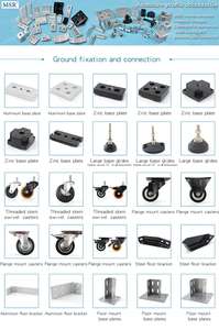 יצרן סין 7058/100-m12*80/100 רגליים מתכווננת רגליים עם צלחת הרכבה מתכווננת רגליים m8 m10 m12 - Product Image 6