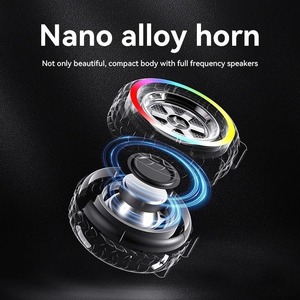 LED Portable Dustproof Mini Wireless Tire <strong>Speaker</strong> <strong>Bluetooth</strong> Portable Lightweight <strong>Car</strong> Wheel Travel <strong>Speaker</strong> for Promotional Gift - Product Image 5