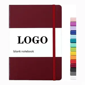 Personalized Custom A5 Journal Notebook Diary Pu Leather Cover Notebook With Elastic Band