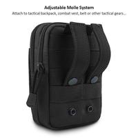 Pochette tactique Molle EDC pour homme, sacoche de ceinture, étui Molle pour téléphone, organiseur d'outils et de gadgets, pochette avec étui pour téléphone portable