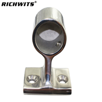 Support de base de main courante de yacht en acier inoxydable 316 poli miroir, accessoires de quincaillerie marine pour bateaux