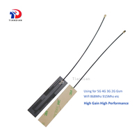 Adhesivo interno Banda ancha Omni 6dBi Ufl MHF4 868M 915M 2G 3G Lte 4G 5G FPC Antena de parche