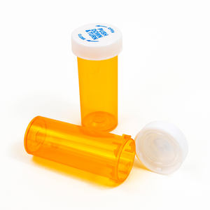 Flacon de pilules en plastique personnalisé réversible avec bouchon réversible - Product Image 4