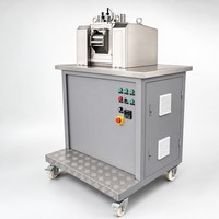 Machine de granulation de plastique à écran tactile PLC, broyeur à deux rouleaux intelligent, mélangeur de composés de laboratoire, stockage de recettes, CE ISO