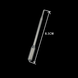 Compte-gouttes en plastique Wei Hong 0,5 ml, longueur 8,5 cm, usage unique pour laboratoire et usage médical - Product Image 1