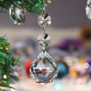Crystal Ornaments <strong>Christmas</strong> <strong>Tree</strong> Decorations Balls <strong>Clearance</strong> Hanging Crystals for Centerpieces Crystal Chandelier Replacement - Product Image 2