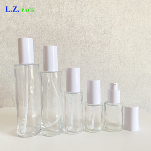 LZ Pack 20ml 30ml 40ml 50ml 60ml 80ml <strong>100ml</strong> 120ml White Lid Body Glass Lotion <strong>Bottle</strong> Packaging Custom Logo Oil <strong>Spray</strong> <strong>Bottle</strong> - Product Image 4