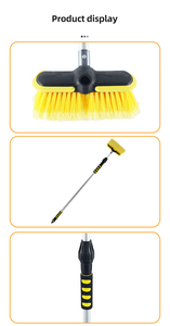 10 inç teleskopik araba yıkama PVC fırça, araba yıkama fırçası temizleme fırçaları su yoluyla - Product Image 6