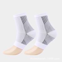 Chaussettes de compression en nylon tricoté couleur unie, avec nouvelle supporteuse de voûte plantaire, pour le sport, la mise en forme du pied et la cheville, mi-mollet, en stock, vente en gros