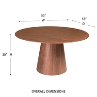 Table de restaurant en bois au design moderne, forme personnalisée pour mobilier de restaurant