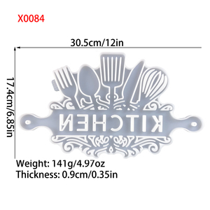 Moule en silicone pour résine fait main, style DIY, ornements décoratifs et outils pour gâteaux, pour la fabrication de résine, moule en plâtre - Product Image 3