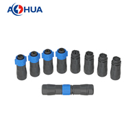 Connecteur de câble électrique AOHUA 300V 10A K15 4 broches, ensemble de fiches électriques mâle-femelle, IP68