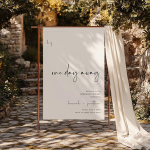 Custom pavimento in piedi con struttura in metallo segno di benvenuto di nozze Stand cartello di benvenuto di nozze - Product Image 2