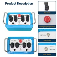 hydraulique joystick vanne directionnelle 4 leviers camion grue radio kits de télécommande intelligents