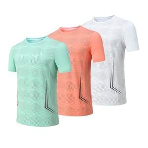 เสื้อยืดแขนสั้นทรงสลิมฟิต แห้งเร็ว สำหรับผู้ชาย เหมาะสำหรับวิ่งออกกำลังกาย เล่นกีฬา ฟิตเนส เสริมสร้างกล้ามเนื้อ - Product Image 5