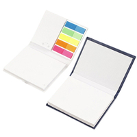 Bloc-notes adhésif de haute qualité avec couverture rigide, bloc-notes avec autocollants