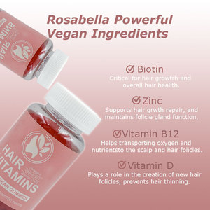 Gomitas Veganas OEM para el Crecimiento del Cabello, Uñas Fuertes y Blanqueamiento de la Piel, con Colágeno, Biotina y Vitamina C para Cabello, Piel y Uñas - Product Image 3