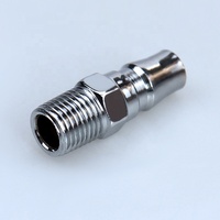 YOUBOLI Connecteur rapide cylindrique Type C mâle-femelle 8 mm pour outils pneumatiques, pistolets à air, tuyaux d'air, accessoires de pompe à air autobloquants