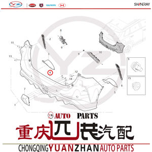 Parachoques Trasero Original de Alta Calidad con Descuento para <span class=keywords><strong>SWM</strong></span> <span class=keywords><strong>G01F</strong></span> Incluye Clips Nuevos - Product Image 5