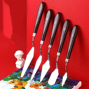 Ensemble de spatules à <span class=keywords><strong>peinture</strong></span> à l'huile avec manche en bois pour les apprenants en <span class=keywords><strong>peinture</strong></span> à la gouache et à l'huile - Product Image 3