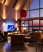Skyacross CX2610 Maisonnette Modulaire Triangulaire en A-Frame Préfabriquée pour Vacances, Hôtels de Plage et Bâtiments de Jardin