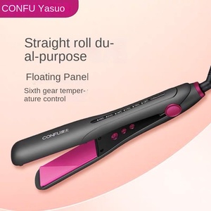 جهاز فرد الشعر CONFU ضوء LED لصالون المنزل متعدد الوظائف محمول سريع PTC مسخن كهربائي للتحكم في درجة الحرارة فرد - Product Image 3