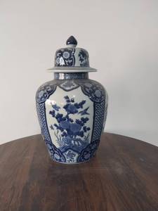 Vaso di fiori blu e bianco grande in <span class=keywords><strong>ceramica</strong></span> cinese vaso di zenzero vintage <span class=keywords><strong>per</strong></span> <span class=keywords><strong>orchidee</strong></span> - Product Image 3