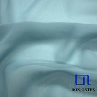 Vente en gros Tissu georgette en imitation soie 100% polyester imprimé teint uni pour filles Robes d'été Jupes Vêtements de mariage