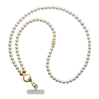 Nouveaux bijoux de perles de luxe polyvalents à la mode collier de perles de cristal chaînes fonctionnelles pour iphone 16 Pro Max