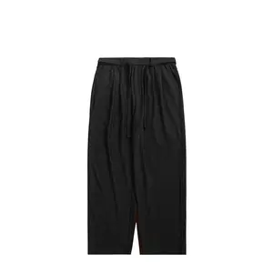 Salopette ample grande taille pour hommes 2024 nouveau style plissé cordon taille haute drapé respirant pantalon décontracté