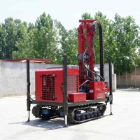 Foreuse de puits d'eau 300m sur châssis, machine diesel avec trépan tricone pour l'approvisionnement en eau domestique, fournisseur CE ISO