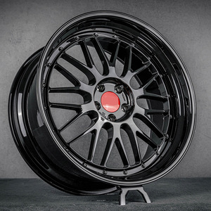 Jantes forgées GPW Split 2 pièces, finition noire usinée, multi-rayons, 17, 18, 19, 20 pouces pour BMW E46, VW <span class=keywords><strong>Golf</strong></span> <span class=keywords><strong>GTI</strong></span>, Honda Civic, Toyota Supra - Product Image 2