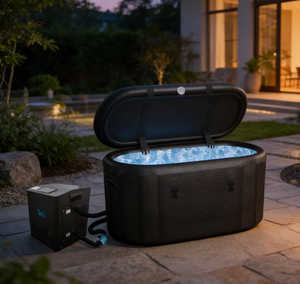Bañera de Hielo Ovalada Vanace con Tapa, 700L de Capacidad, Enfriador Portátil para Terapia de Recuperación para Adultos - Product Image 1