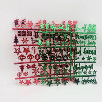 Nouvelles couleurs vert et rouge, lettres de Noël pour tableau à lettres en feutre interchangeable