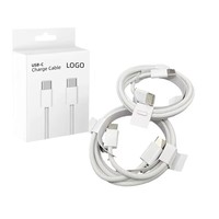 Câble PD en nylon de 3 pieds et 6 pieds en gros, câble de charge rapide USB C vers USB C 30W pour iPhone, câble de charge de type C, câble USB 20W