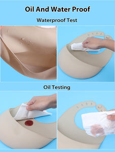 Factory Wholesale Food Grade Bpa Free Adjustable Silicone Baby <strong>Bib</strong> Custom Waterproof Toddler Dinnerware Children Reusable <strong>Bibs</strong> - Product Image 6