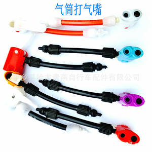 Adaptador de válvula para bomba de bicicleta, cabezal inflador manual convertible de plástico para bicicleta de montaña - Product Image 2