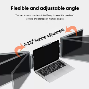 Moniteur portable 14'' FHD 1080P IPS, triple extension, plug-and-play, <span class=keywords><strong>Mac</strong></span>/Windows, gaming, haut-parleur intégré, type C pour ordinateurs portables de <span class=keywords><strong>13</strong></span> à 17 pouces - Product Image 4