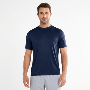 T-shirt de sport pour homme, personnalisé, décontracté, uni, teint, séchage rapide, respirant, coupe classique, pour la musculation, l'entraînement, le fitness, les activités de plein air et la gym - Product Image 1