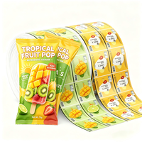 Films en rouleau VMPET PET en plastique laminé imprimé sur mesure pour emballages de bâtonnets de crème glacée, de sucettes glacées, de gelée et de sachets pour aliments surgelés