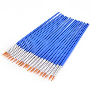 Xinbowen nhà máy Bán buôn giá rẻ paintingbrush duy nhất Vòng màu xanh nhựa xử lý sơn bàn chải cho bức tranh - Product Image 2